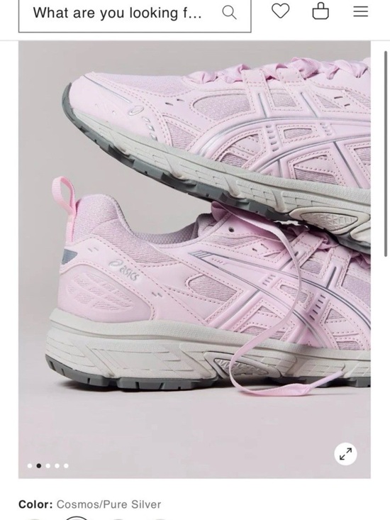 Asics Shoes - ASICS Cosmos Athletic Shoes in Soft Pink and Silver